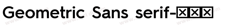 Geometric Sans serif字体转换